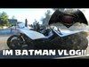 IM BATMAN!! BvS Vlog!! (Riding in my slingshot around town)
