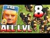 Clash Of Clans - ALL LVL8 GIANTS RAIDS (Only meat shield tea