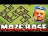 Clash Of Clans - GIANT MAZE BASE!! TROLL BASE!! (Speed build...