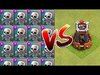 Clash of clans BOMB TOWER VS. ALL SKELETONS (TROLL CHALLENGE