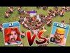Clash Of Clans - 1 VALKYRIE vs. 100 MEN!!! TROLL RAIDS!! ( 3