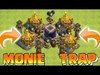TROLL NOOBS WITH LOOT!!! | Clash of clans | MONIE TRAP!!