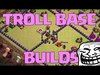 Clash of Clans - BEST TROLL BASE BUILDS LOL (part 2 troll wa