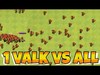 ALL GOBLINS Vs. VALKYRIE MAX LVL "Clash Of Clans" 