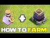 FARM w/ ANy Town HALL!! + CLoCK SPELLS "Clash Of Clans&
