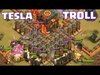 Clash Of Clans - TESLA OVERLOAD!!!! (Clashcon 2015 Troll War...