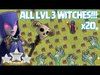 Clash Of Clans - 3 STARRING TH 11's w/ ALL LVL 3 WITCHES (Ge...