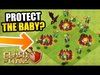 Clash Of Clans - EPIC TROOP CHALLENGE!! - PROTECT THE BABY D...
