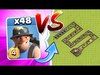 Clash Of Clans - 48 MINERS vs "THE SNAKE" TROLL BA