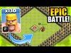 Clash Of Clans - ULTIMATE TROLL CHALLENGE!! - 130 BARBARIANS