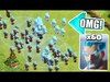 WHAT HAPPENS WHEN 60 ICE WIZARDS GET CLONED IN CLASH OF CLAN...