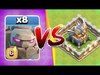 WHAT HAPPENS WHEN 8 GOLEMS ATTACK ONE BASE!?! - Clash Of Cla...