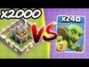 2000TH EAGLE ARTILLERY vs 240 GOBLINS!! 💥 Clash Of Clans 💥 N...
