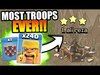 DONT TRY THIS AT HOME!! 275 TROOPS vs TOP PLAYER IN WAR!! - 