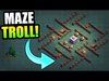 MAX LEVEL CRUSHER MAZE BASE!! - BUILDERS HALL TROLLING! - Cl