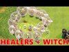 Clash Of Clans | MAX WITCH + ALL HEALERS!!! OMG IT WORKS!?! ...