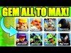GEM ALL TO MAX!! - Clash Of Clans - PREPARING FOR BUILDERS H...