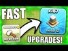 FASTEST WAY TO UPGRADE!?! - Clash Of Clans