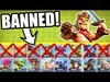 BANNED FROM USING HALF THE ARMY!! - Clash Of Clans - ULTIMAT