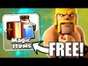 FREE MAGIC ITEM.....YES PLEASE! - Clash Of Clans