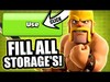 CLICK THIS BUTTON TO FILL ALL STORAGE! - Clash Of Clans