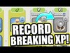NEW RECORD BREAKING XP AMOUNT! - Clash Of Clans
