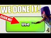 CLICK THIS BUTTON AND YOUR DONE!! - Clash Of Clans