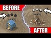 HOW TO BULLY A TOWN HALL 12 BASE!! BEFORE vs AFTER! - Clash 
