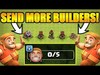 WE ARE ALL OUT OF BUILDERS SEND HELP! - Clash Of Clans