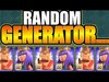RANDOM GENERATOR!! First Ever MAX Level Hero! - Clash Of Cla