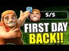 FIRST DAY BACK IN CLASH OF CLANS!!