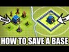 HOW To SAVE A Rushed Base In Clash Of Clans!