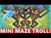 Clash Of Clans | "MINI MAZE TROLL BASE" | Funny De