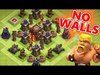 Clash Of Clans | WEIRDEST BASE EVER!?! NO WALLS TO DEFEND WI...