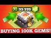 Clash Of Clans : BUYING 100,000 GEMS ($600+)!!!! JOURNEY TO 