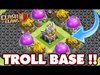 Clash Of Clans | INCREDIBLE EAGLE ARTILLERY TROLL BASE!!! To...