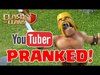 CLASH OF CLANS YOUTUBER PRANKED!!!! Funny Prank Reaction CoC
