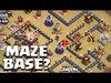 WEIRD BASE LAYOUT MAZE BASE? Clash of Clans | Notifications 