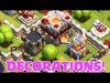 DECORATIONS IN CLASH OF CLANS | PLUS Funny Clan War LIVE Att