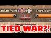 Clash of Clans | PERFECT TIE WAR?! | Most Intense Clan War E...