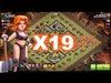 Clash of Clans | SICK 19 VALKYRIES OverKill Maxed Defenses T