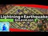 Lightning And EarthQuake vs Th9 Air Defense - GoLavaLoon Att...