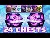 24 MAGICAL CHESTS OPENING - Clash Royale - Lots of Epic Card...