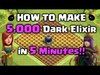How to Farm 5,000 Dark Elixir in 5 Minutes!! Clash of Clans 