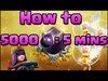 Clash of Clans - How to Make 5000 DE in 5 minutes! | Farming