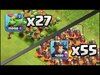 Clash of Clans 55 Miner & 27 Baby Dragon Attacks vs Max TH11