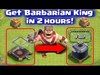 Clash of Clans - How to Get Barbarian King Fast in 2 Hours! ...