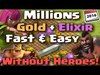 Clash of Clans - Farming Strategy for Gold and Elixir NO HER...