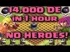 Clash of Clans - 14,000 Dark Elixir in 1 Hour NO HEROES Live...