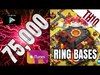DESTROYING TH10 RING BASES | 75,000 Subscribers! | Giveaway